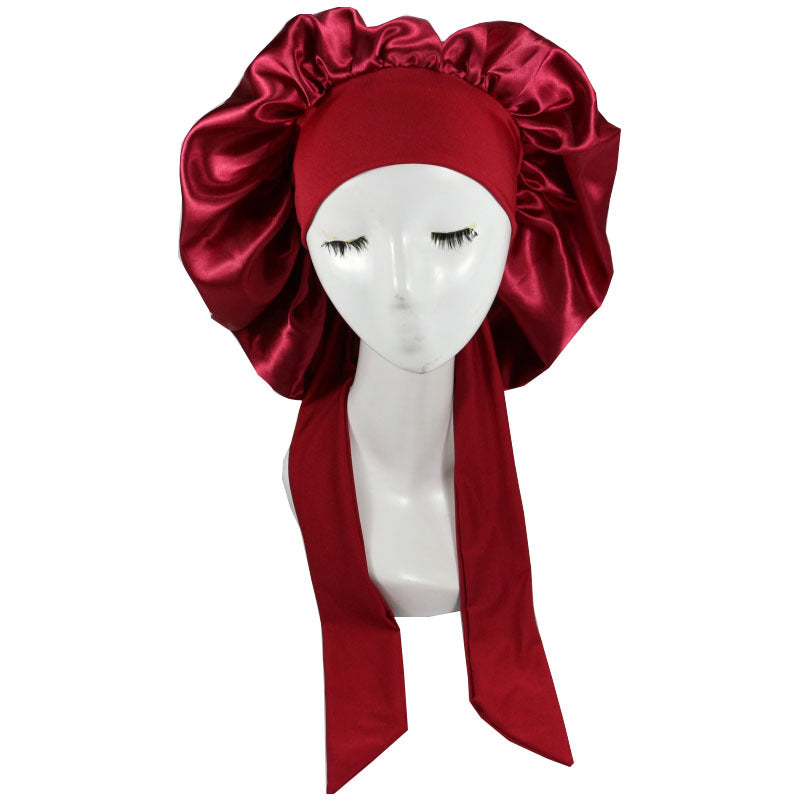 Adjustable Satin Sleep Cap