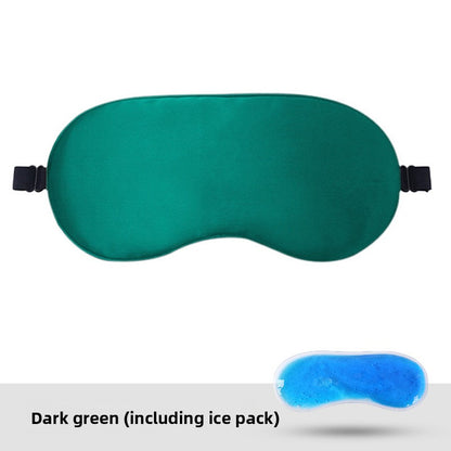 Adjustable Satin Sleep Mask with Hot Cold Pack