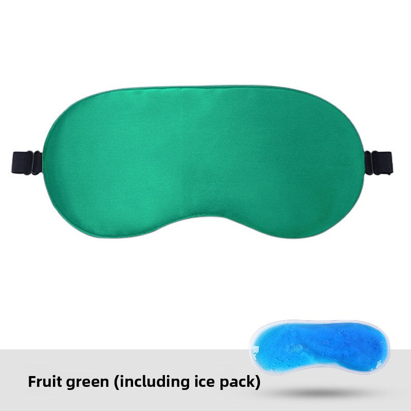 Adjustable Satin Sleep Mask with Hot Cold Pack