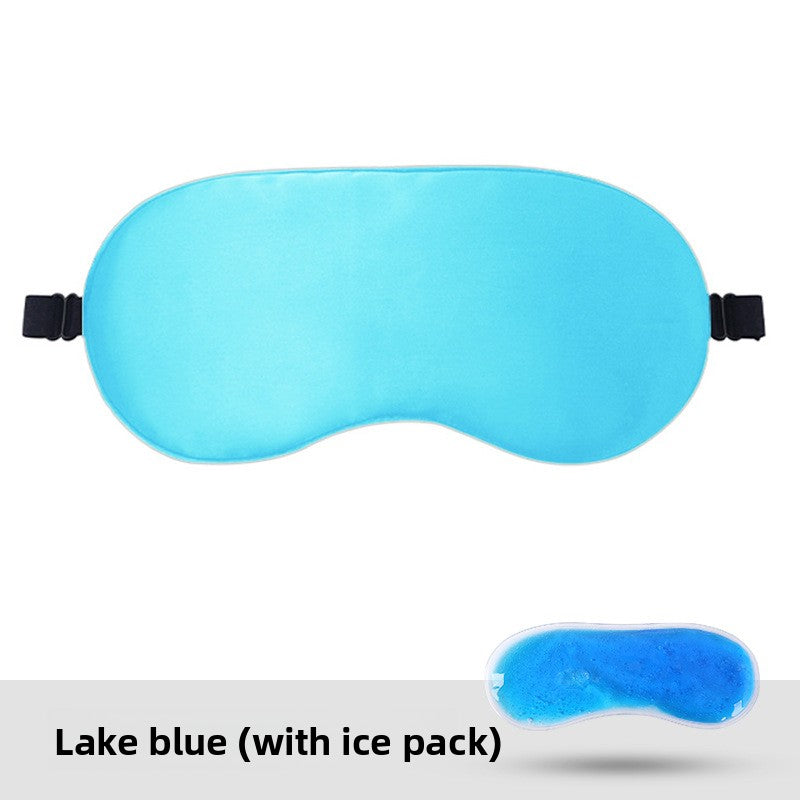 Adjustable Satin Sleep Mask with Hot Cold Pack