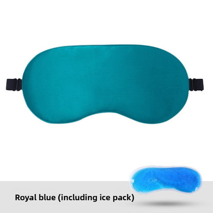 Adjustable Satin Sleep Mask with Hot Cold Pack