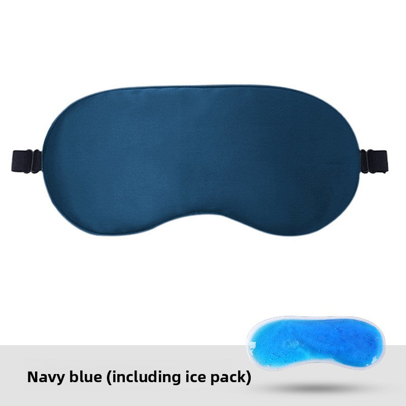 Adjustable Satin Sleep Mask with Hot Cold Pack