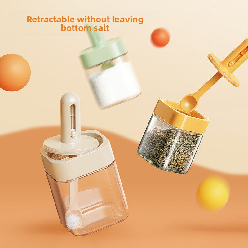 Adjustable seasoning container