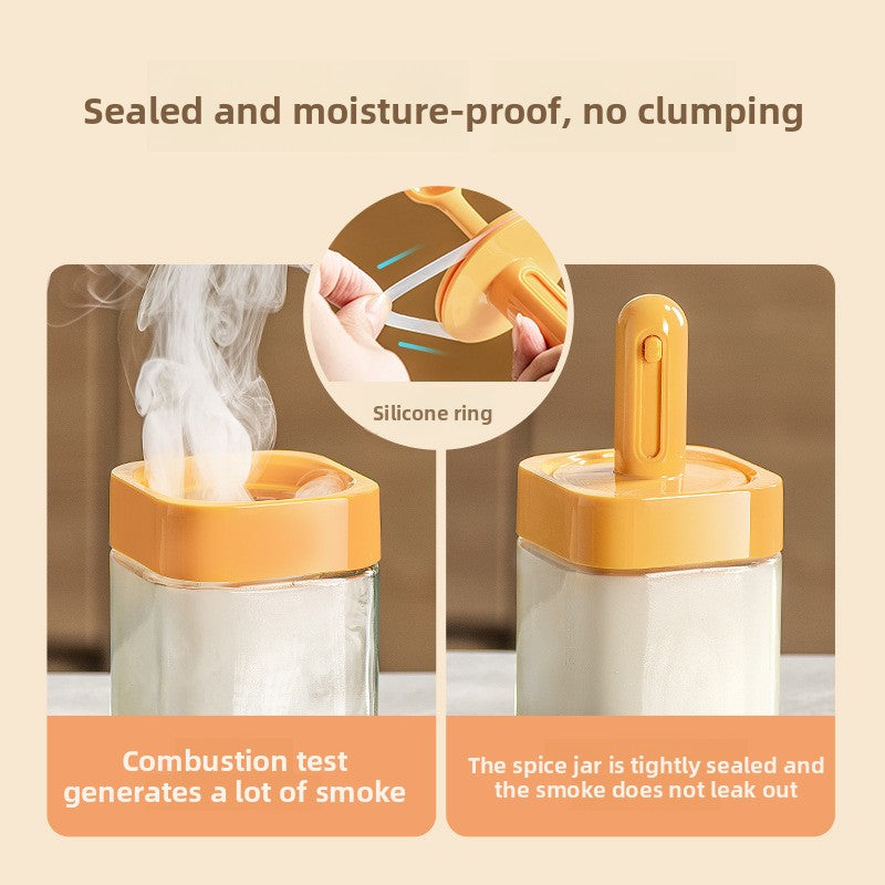 Adjustable seasoning container