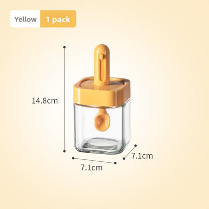 Adjustable seasoning container