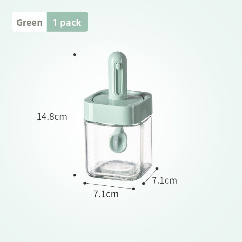 Adjustable seasoning container