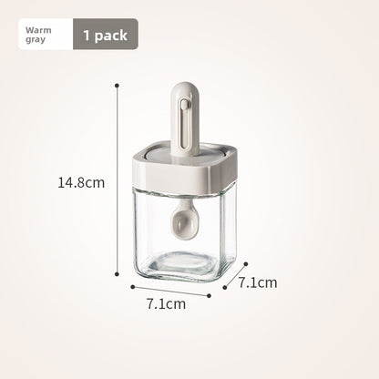 Adjustable seasoning container