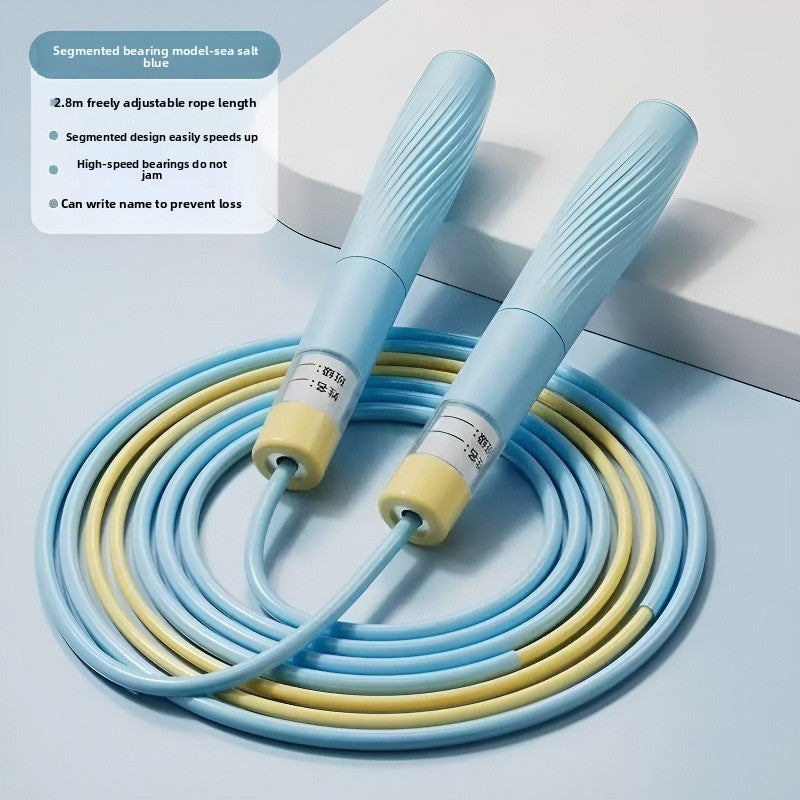 Adjustable Segmented Double-Bearing Speed Jump Rope for Children