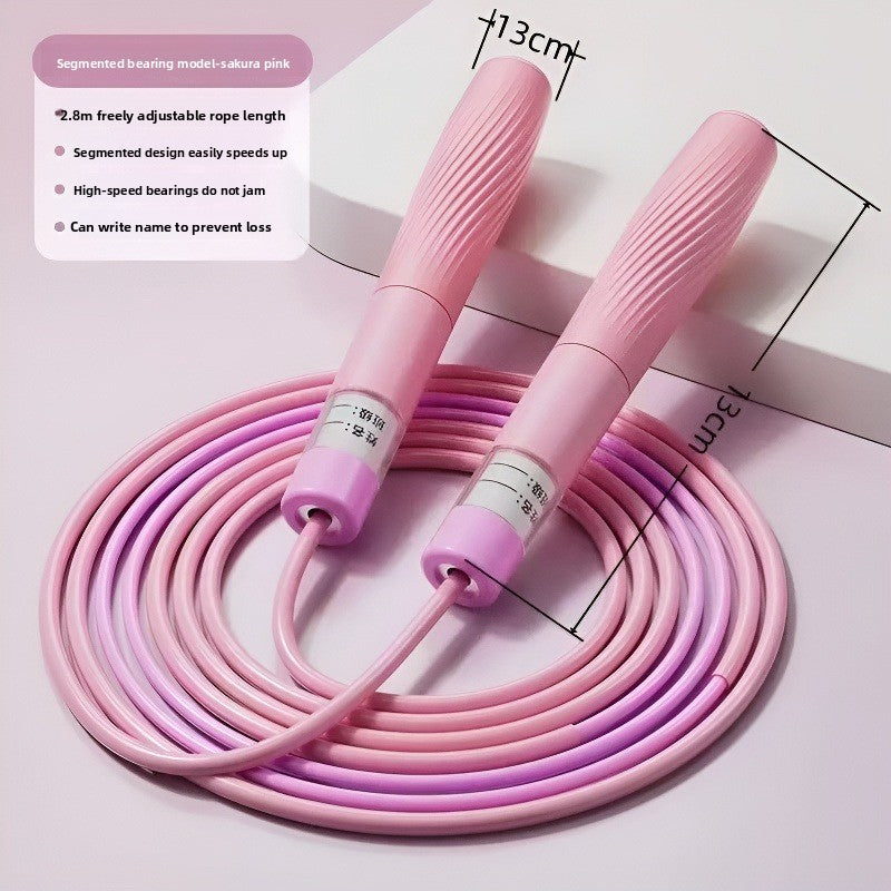 Adjustable Segmented Double-Bearing Speed Jump Rope for Children