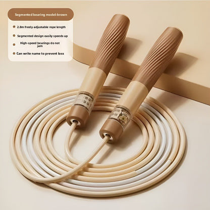 Adjustable Segmented Double-Bearing Speed Jump Rope for Children