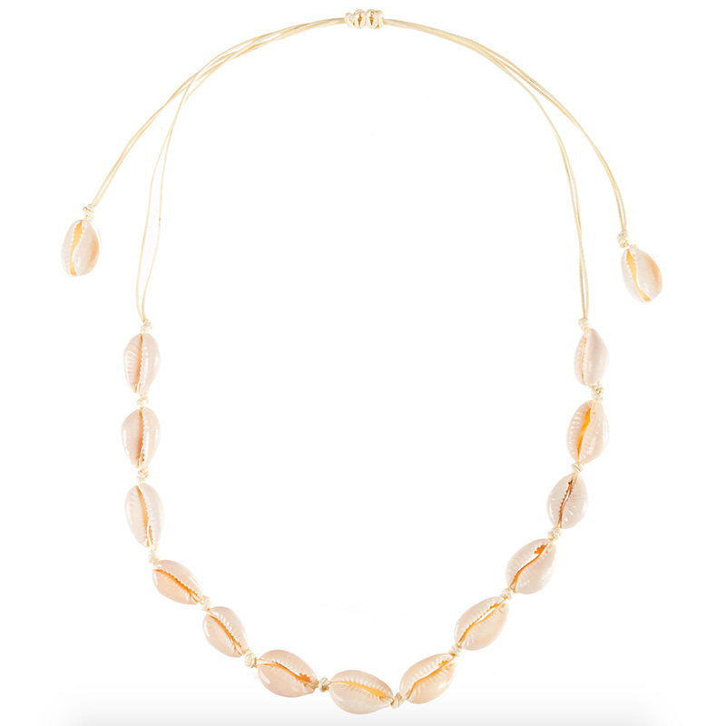 Adjustable Shell Choker Necklace