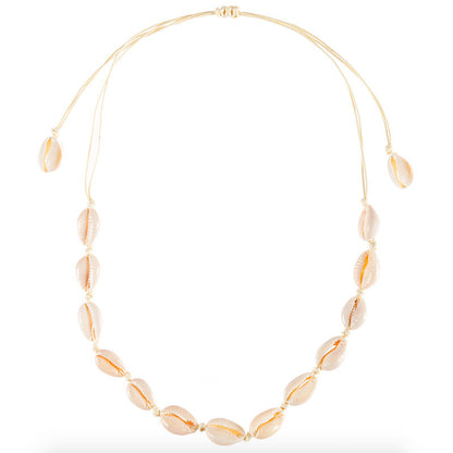Adjustable Shell Choker Necklace