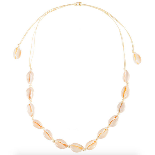 Adjustable Shell Choker Necklace