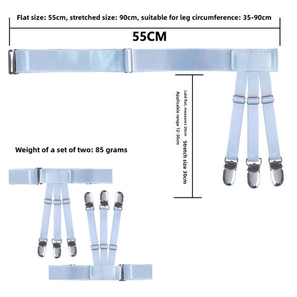Adjustable Shirt Garter Anti-Slip Clip