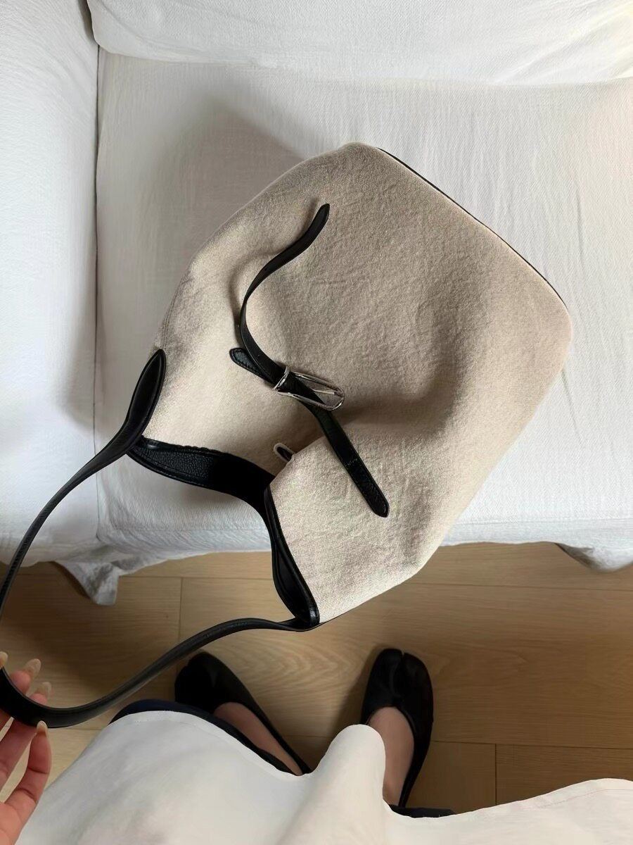 Adjustable Shoulder Bucket Bag