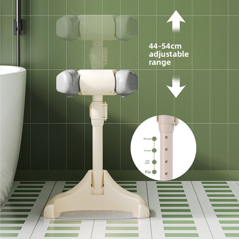 Adjustable shower bench
