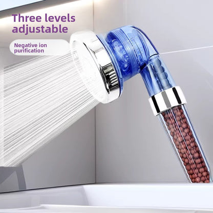 Adjustable Shower Head with Negative Ion Technology
