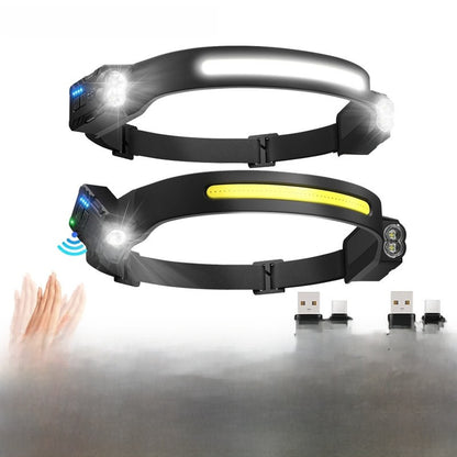 Adjustable Silicone COB Headlamp