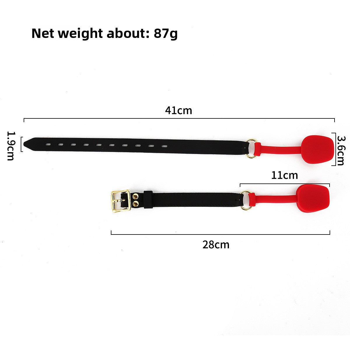 Adjustable Silicone Mouth Gag for Adults
