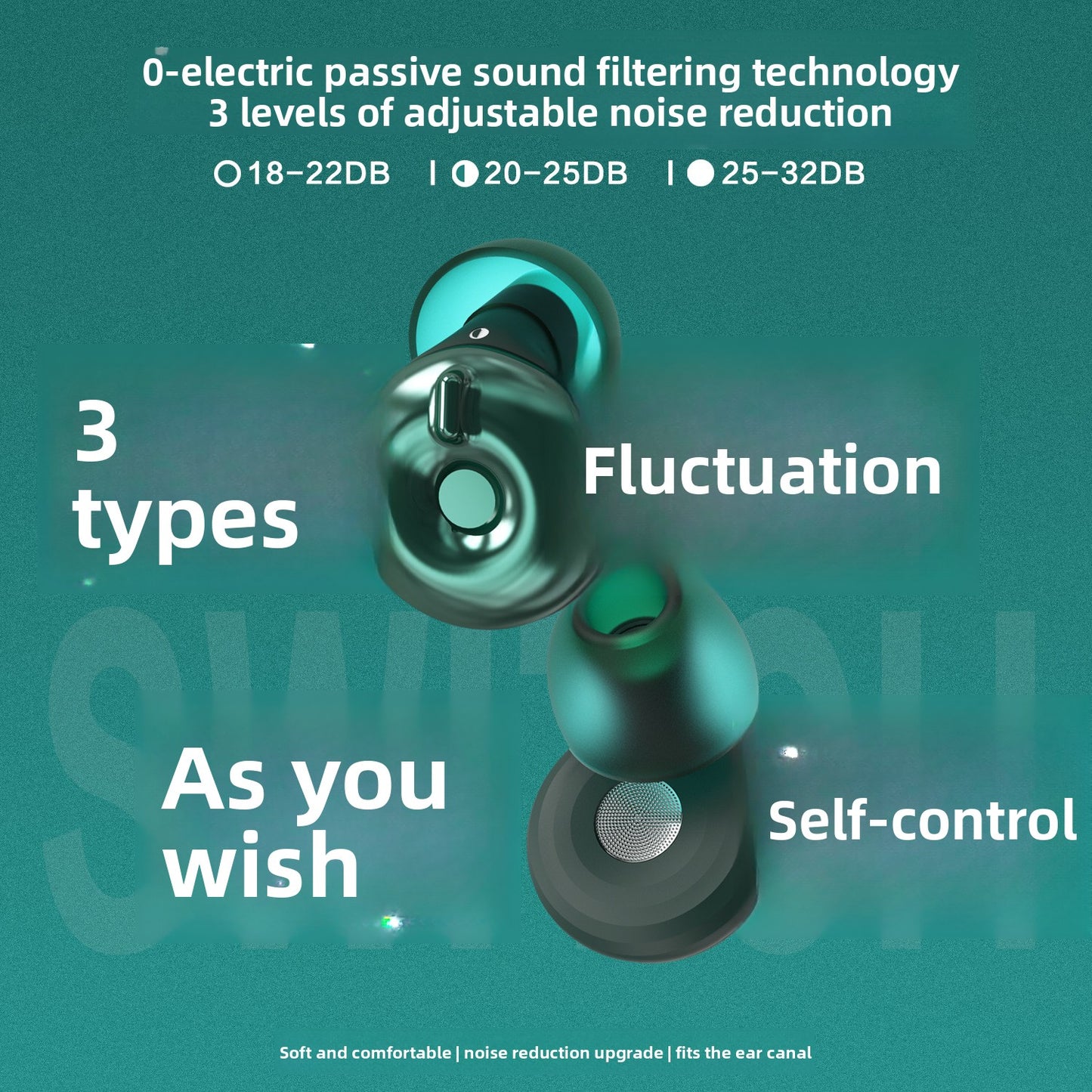 Adjustable Silicone Noise Reduction Earplugs