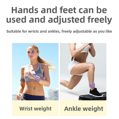 Adjustable Silicone Wrist Weights for Fitness Training