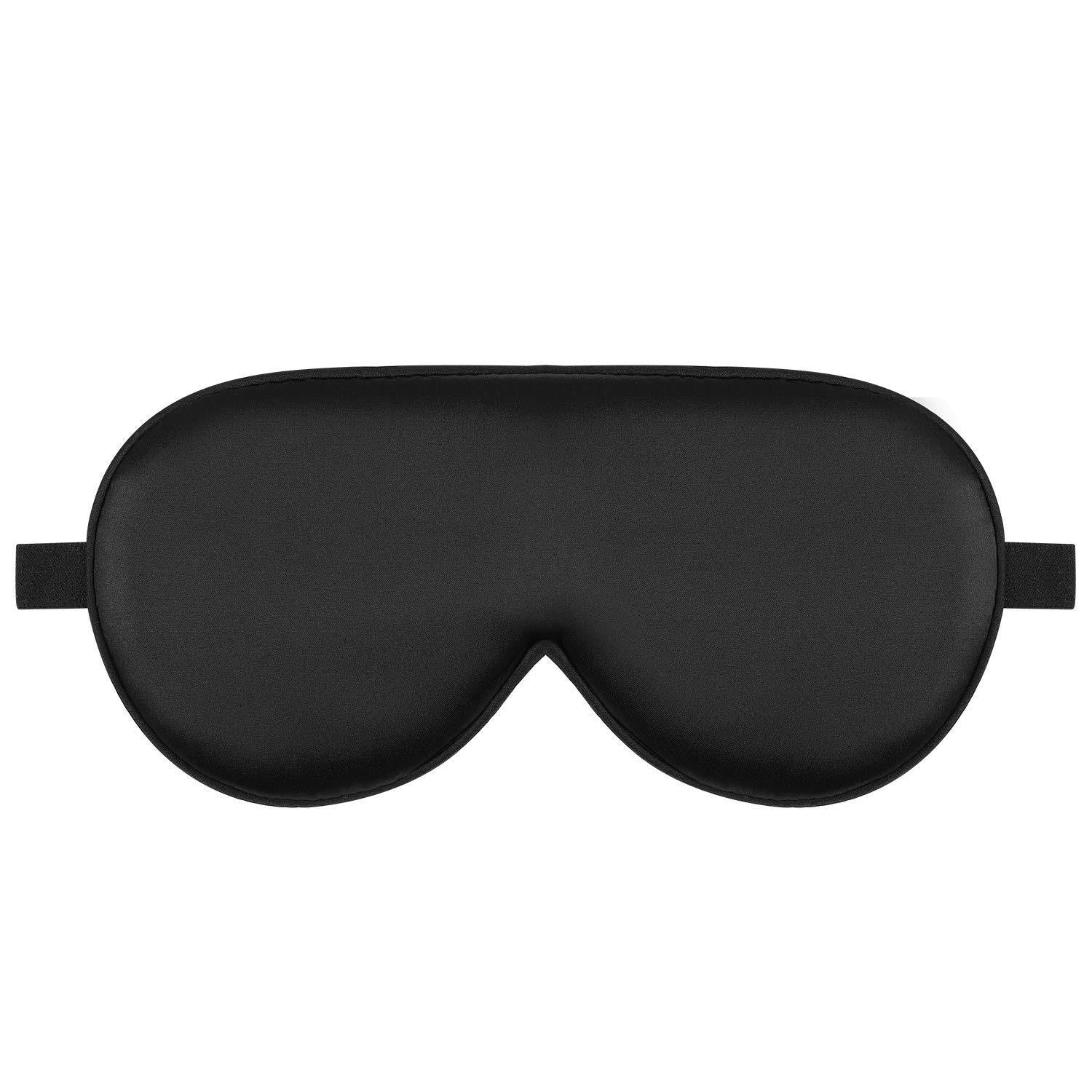 Adjustable Silk Sleep Mask with Earplugs