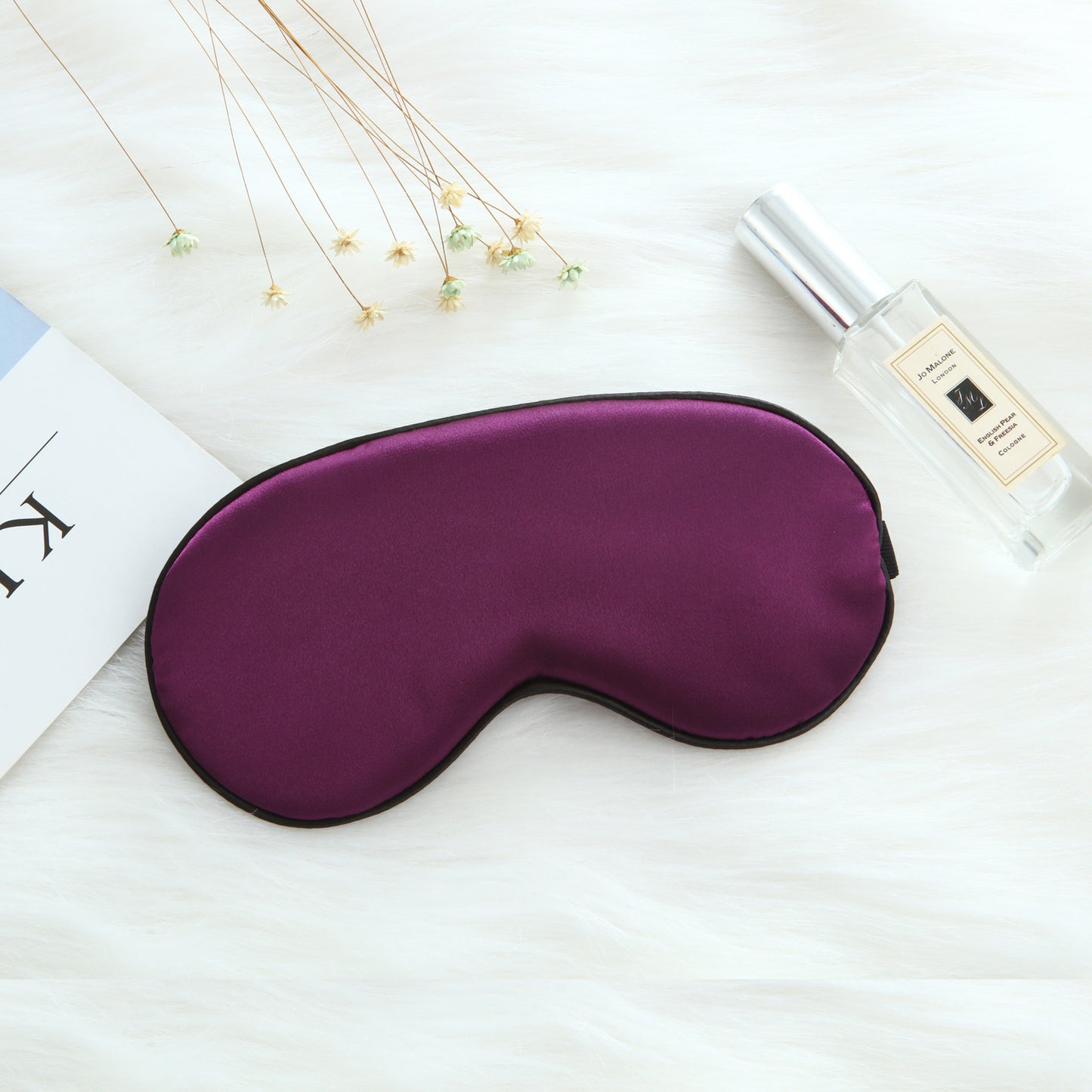 Adjustable Silk Sleep Mask with Earplugs
