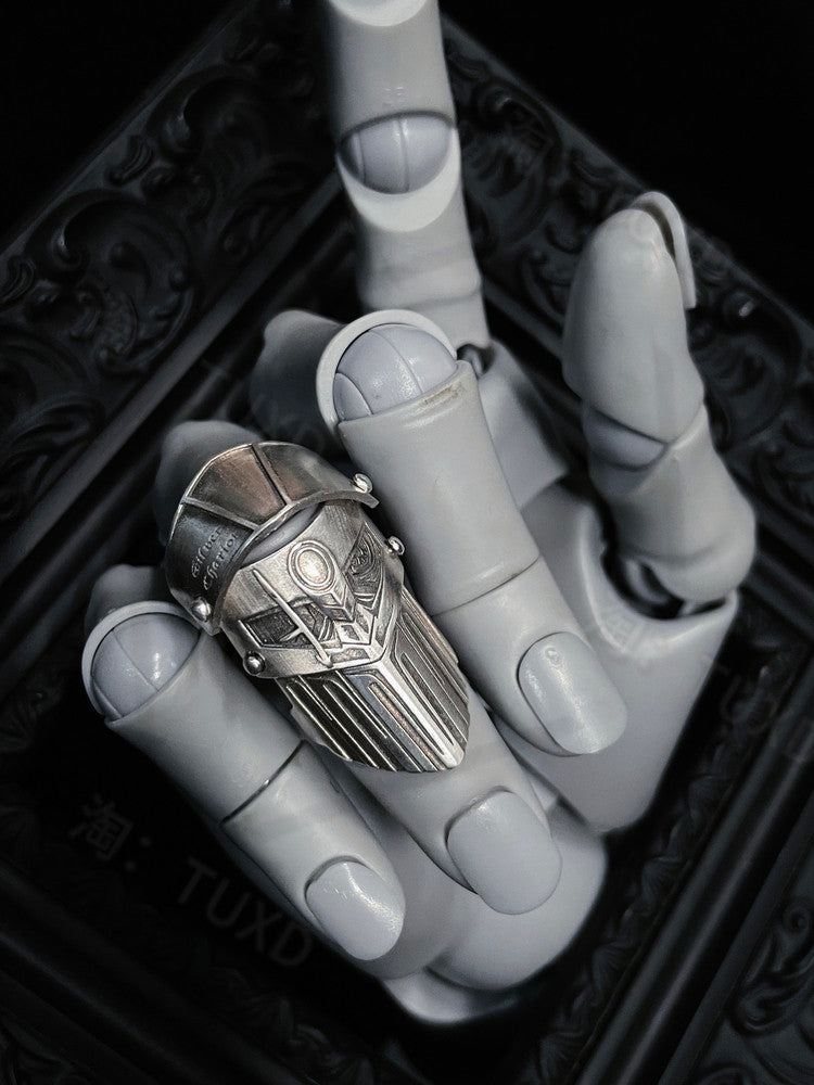 Adjustable Silver Chariot Ring