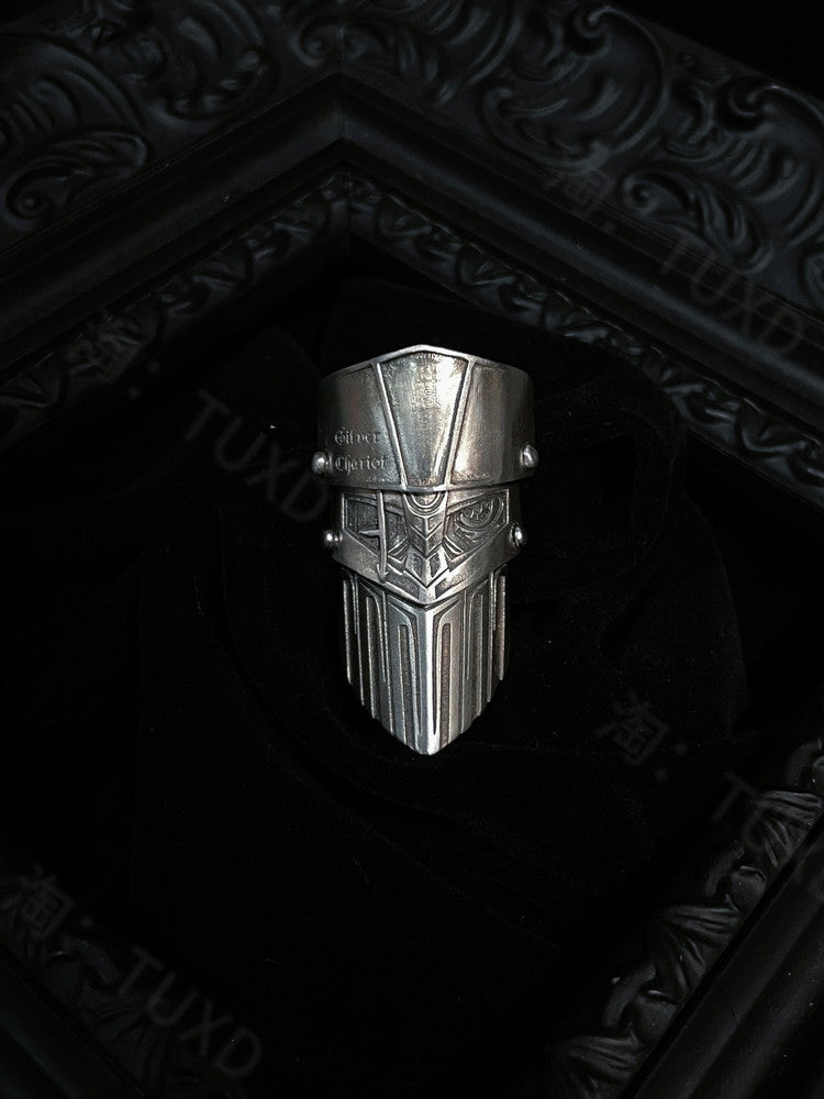 Adjustable Silver Chariot Ring