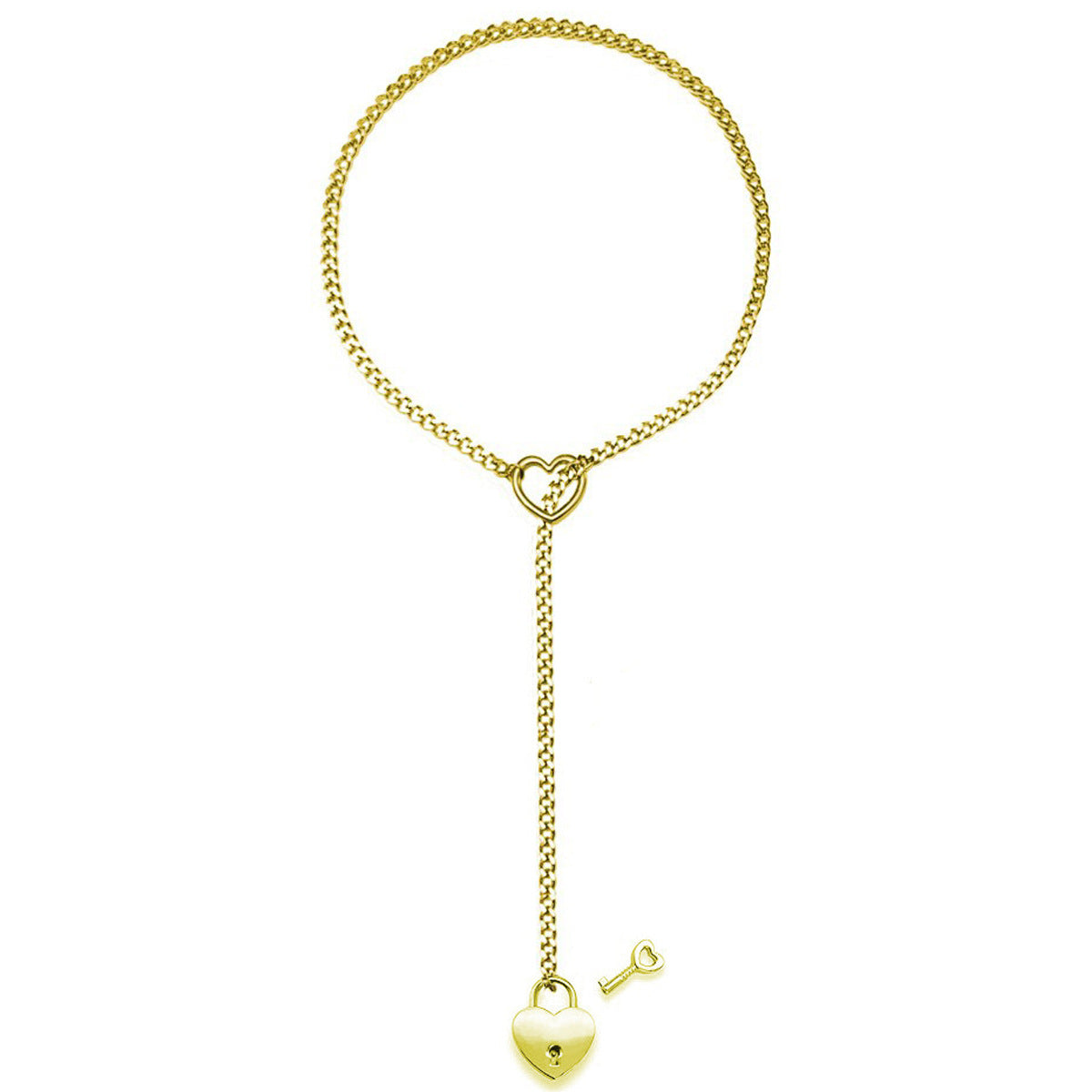 Adjustable Slide Chain Heart Necklace Jewelry