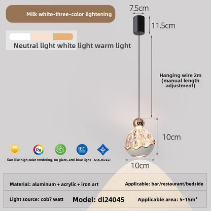 Adjustable Smart Bedside Pendant Light