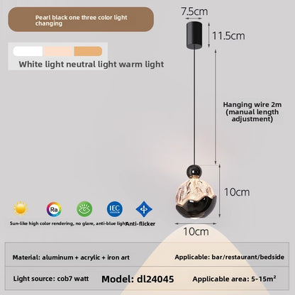 Adjustable Smart Bedside Pendant Light
