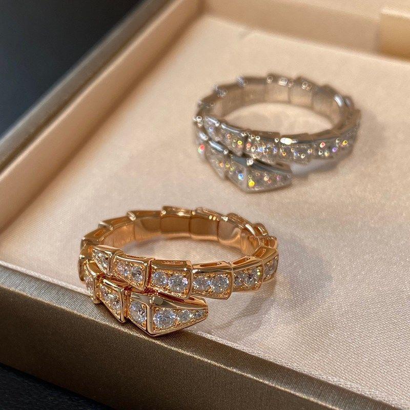 Adjustable Snake Bone Diamond Ring
