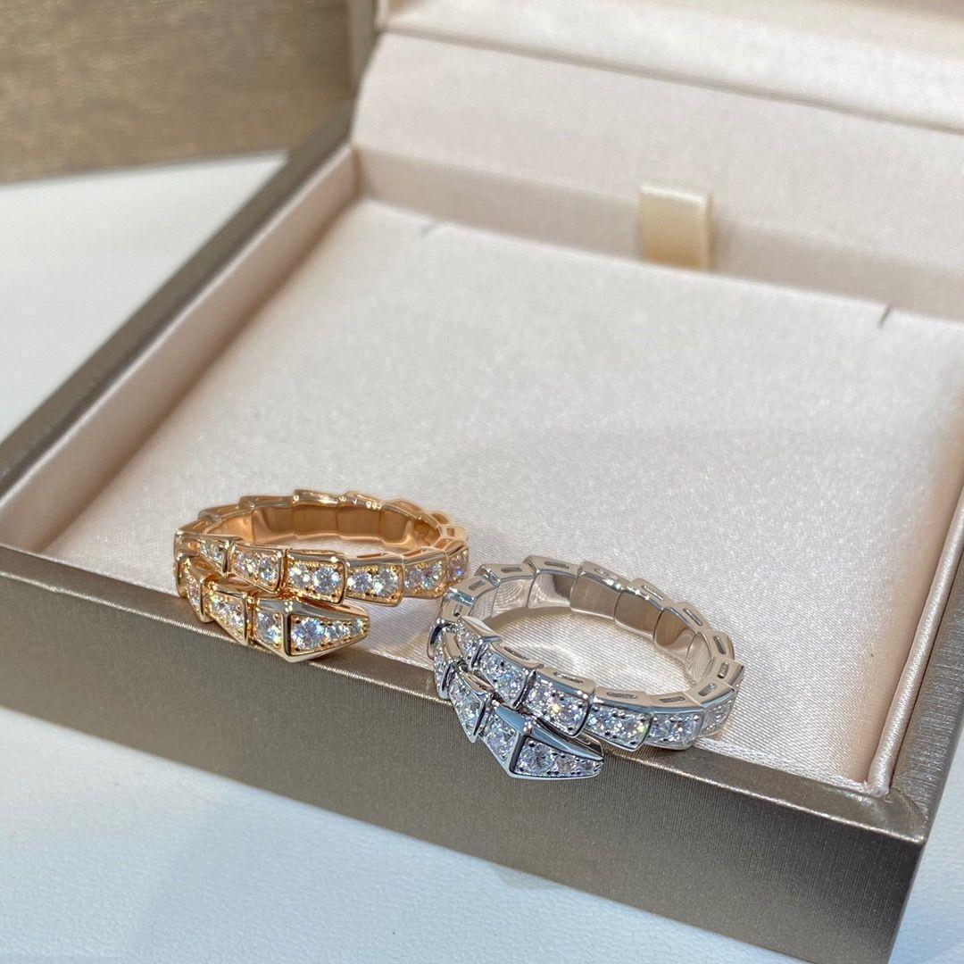 Adjustable Snake Bone Diamond Ring