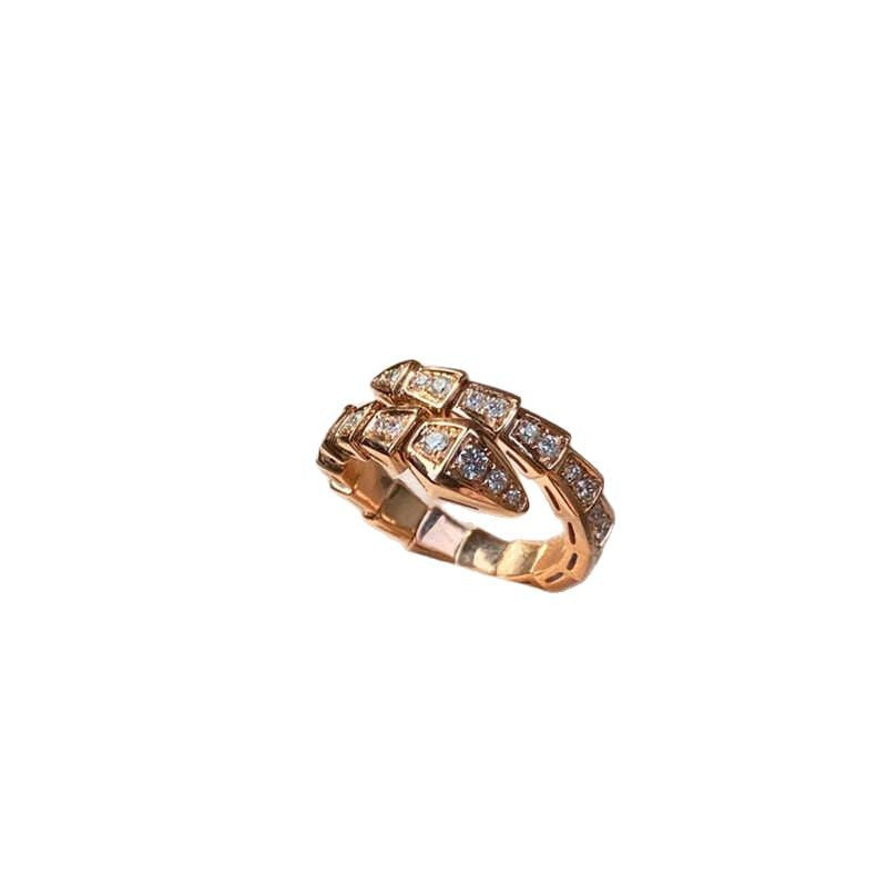 Adjustable Snake Bone Diamond Ring