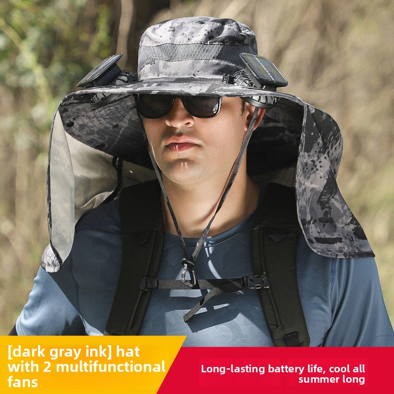 Adjustable Solar Rechargeable Sun Hat