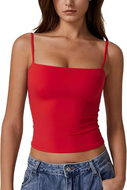 Adjustable Spaghetti Strap Women Tank Top
