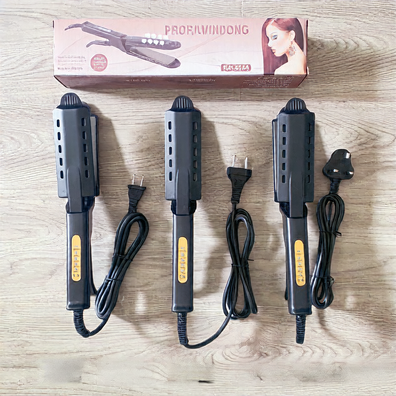 Adjustable-speed steam straightening hair clamp