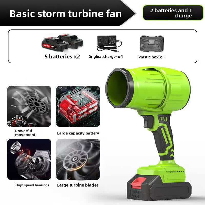 Adjustable Speed Turbo Fan Blower with Lithium Battery