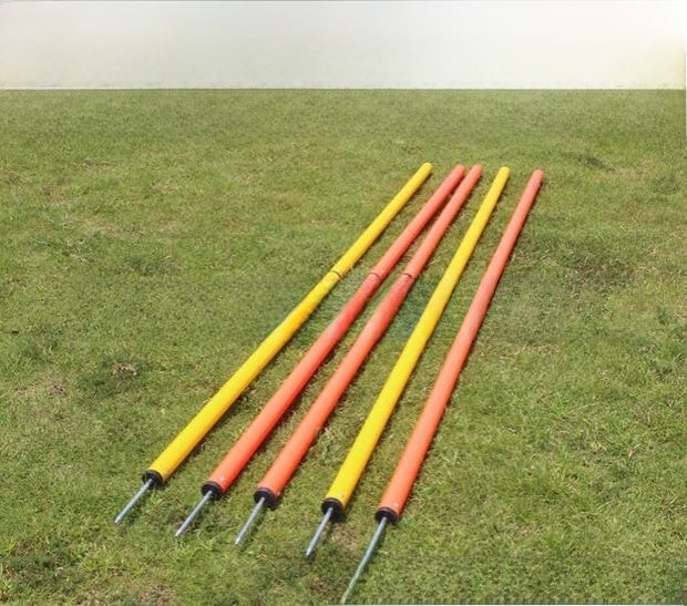 Adjustable Sports Training Marker Poles with Bases