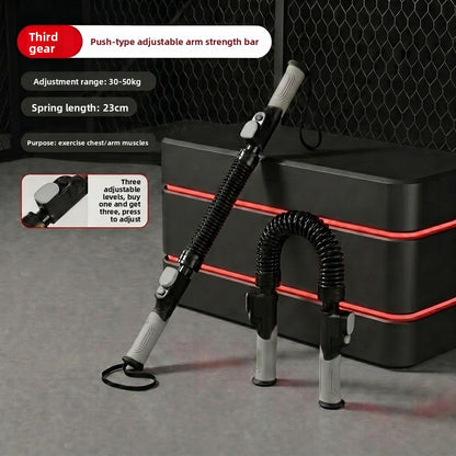 Adjustable Spring Grip Strength Bar