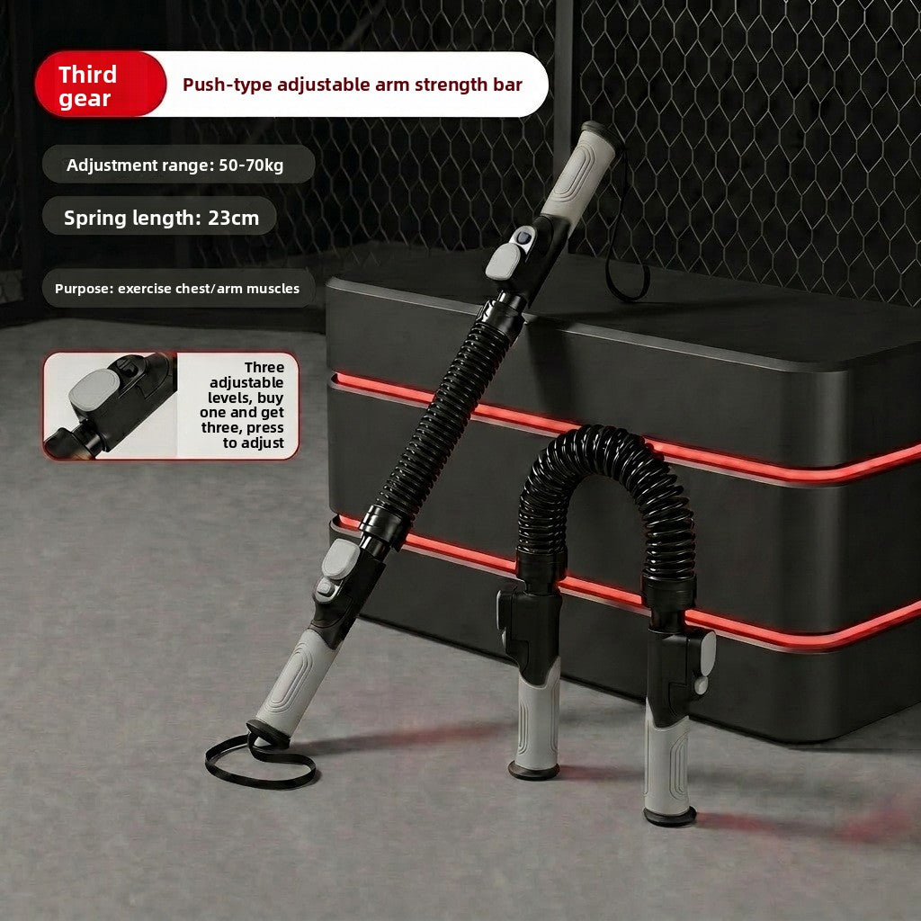 Adjustable Spring Grip Strength Bar