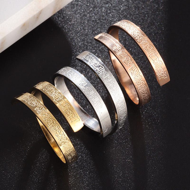 Adjustable Stainless Steel Electroplated Fashion Ring