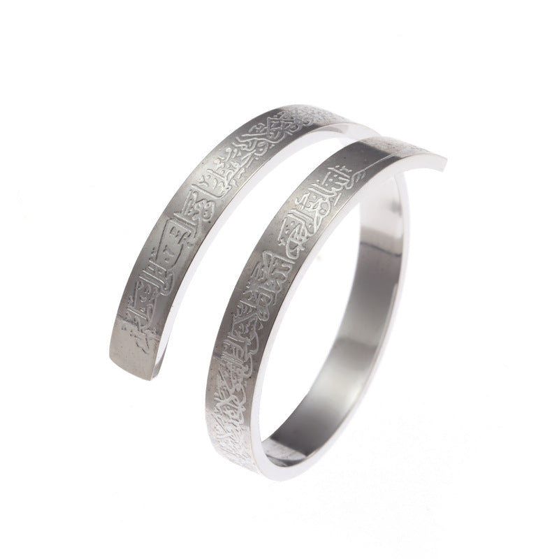 Adjustable Stainless Steel Electroplated Fashion Ring