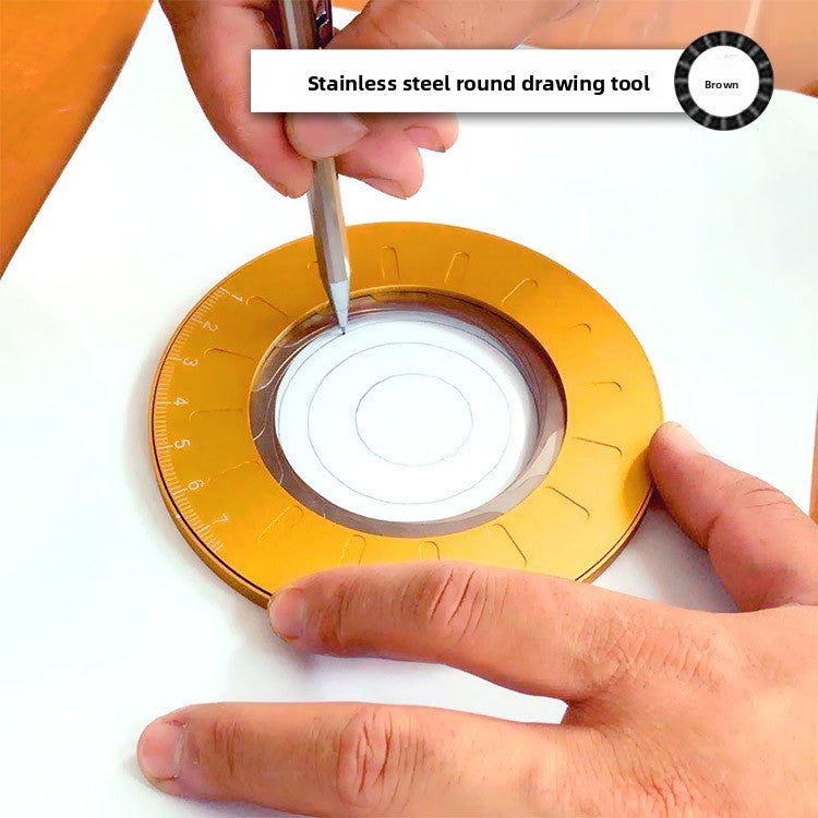 Adjustable Stainless Steel Rotatable Drawing Ruler