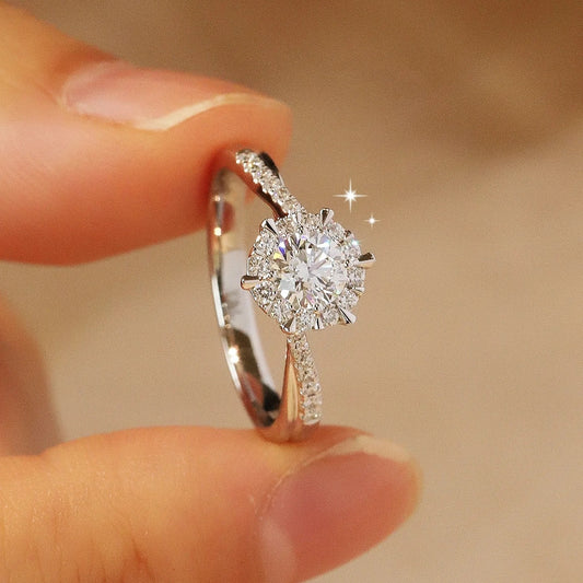 Adjustable Star Design Copper Ring for Women