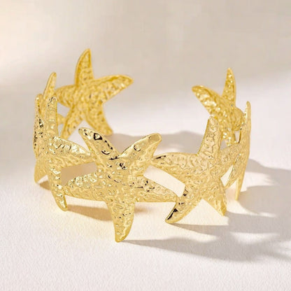Adjustable Starfish Metal Bracelet
