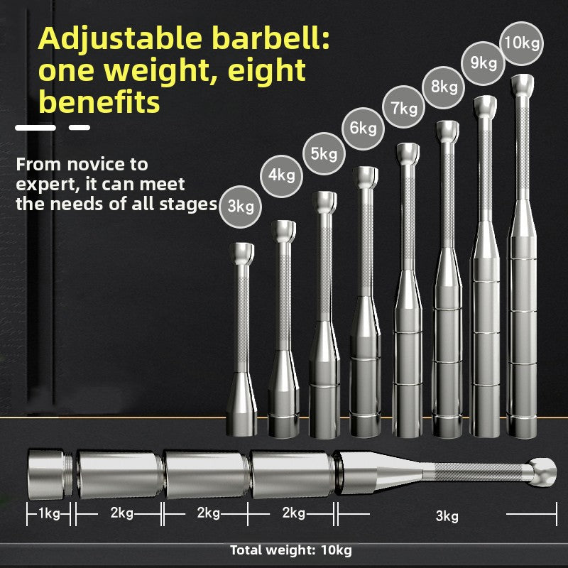Adjustable Steel Barbell