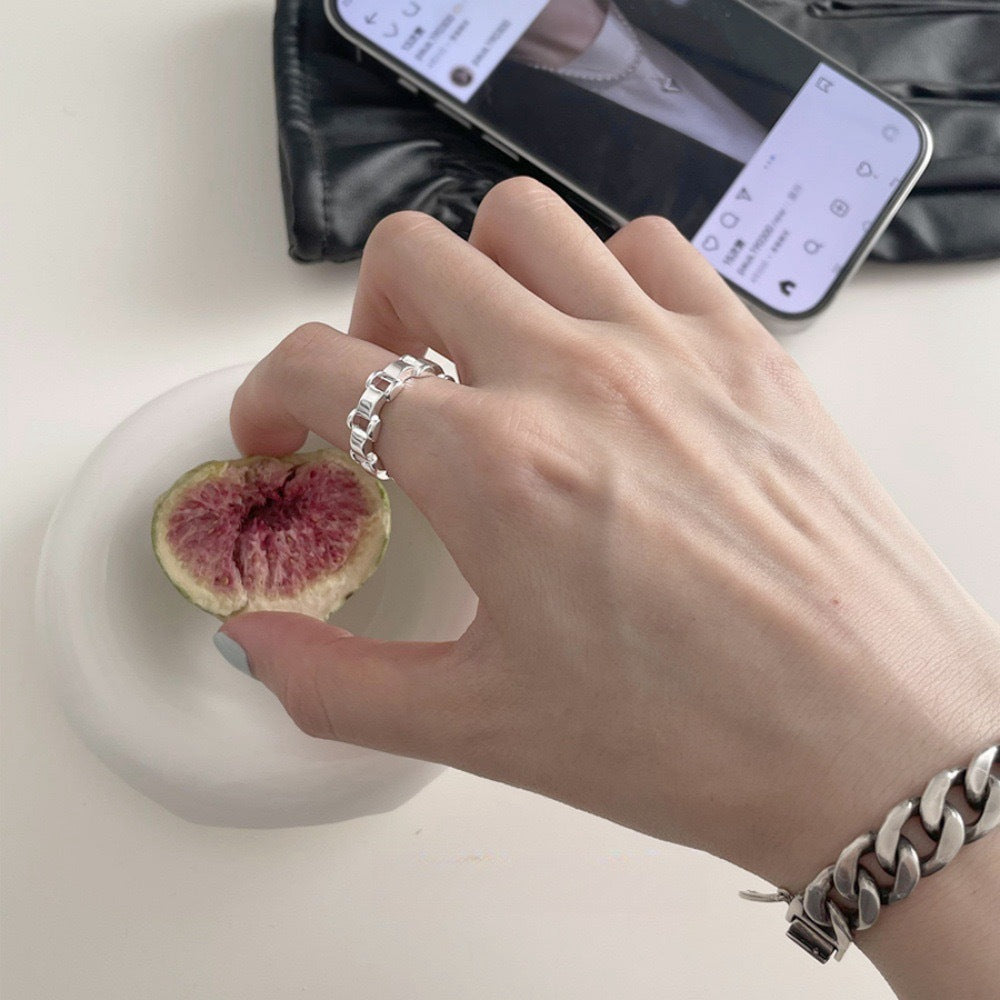 Adjustable Sterling Silver Ring