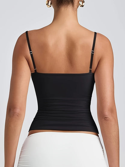Adjustable Strap Camisole Tops